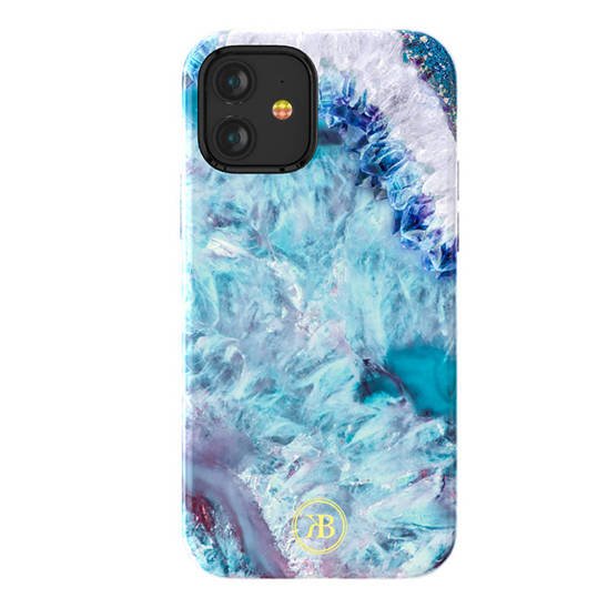 Case IPHONE 12 MINI Kingxbar Agate Series blue