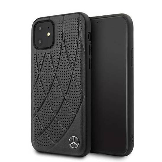 Case IPHONE 12 MINI Mercedes Hardcase Bow Line (MEHCP12SDIQBK) black