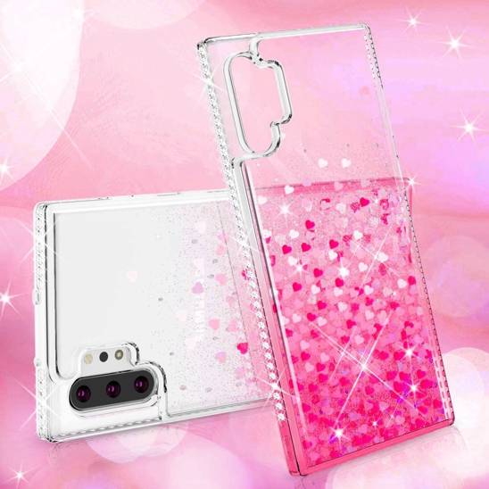 Case IPHONE 12 PRO MAX Diamond Liquid Glitter pink