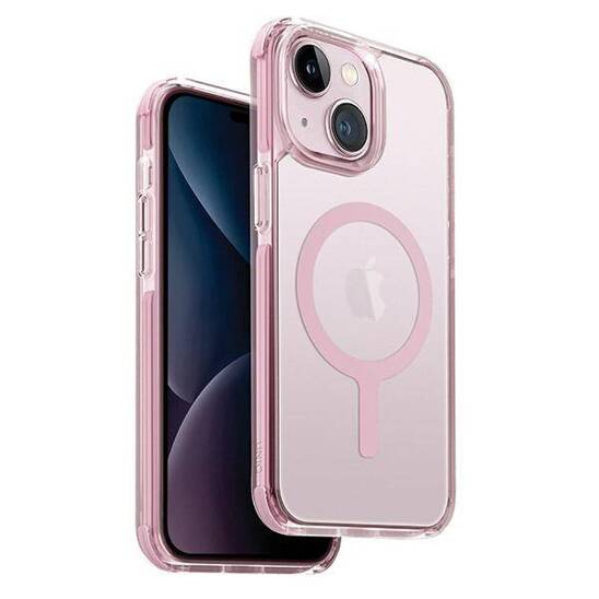 Case IPHONE 13 / 14 / 15 UNIQ Combat Duo MagClick Charging pink