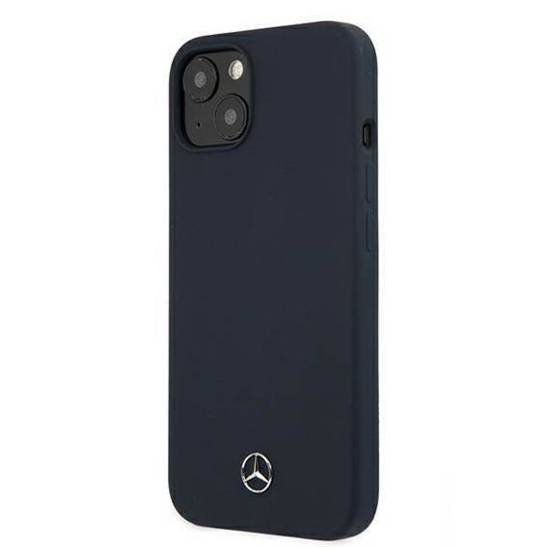 Case IPHONE 13 MINI Mercedes Hardcase Silicone Line (MEHCP13SSILNA) navy blue