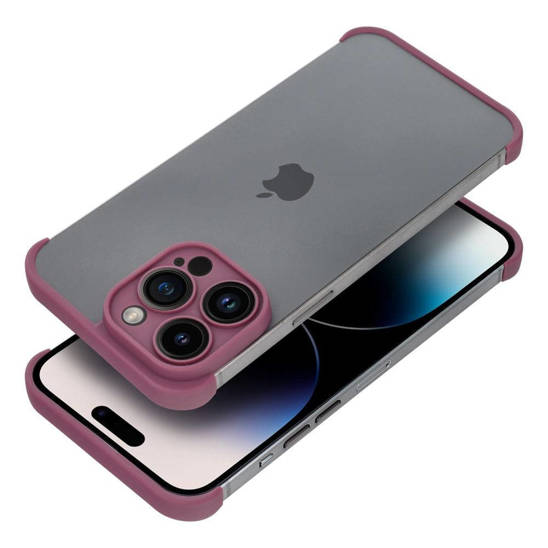 Case IPHONE 13 PRO Edge and Lens Protector maroon