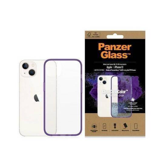 Case IPHONE 13 PanzerGlass ClearCase Antibacterial Military (0332) Grade Grape