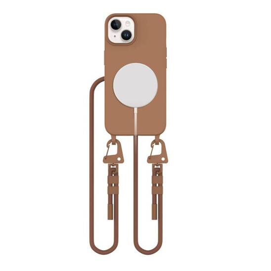 Case IPHONE 13 Tech-Protect Magnecklace MagSafe Chocolate Brown