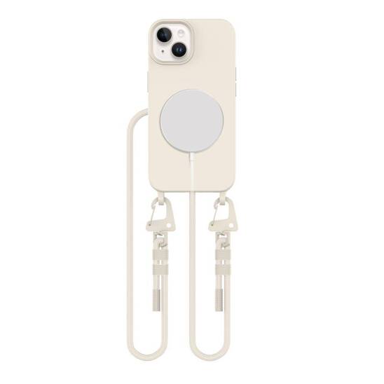 Case IPHONE 13 Tech-Protect Magnecklace MagSafe Cosmic Latte