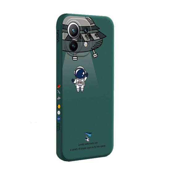 Case IPHONE 14 PLUS Astronaut NASA dark green