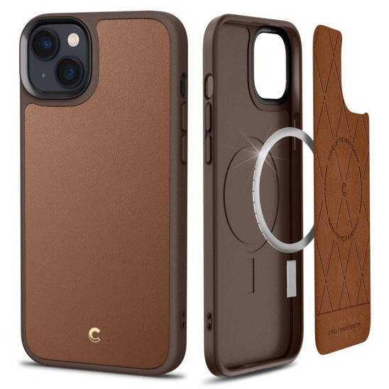 Case IPHONE 14 PLUS Spigen Cyrill Kajuk MagSafe brown