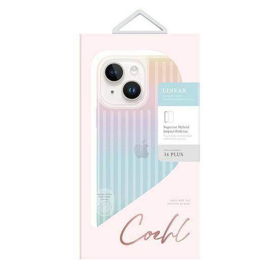 Case IPHONE 14 PLUS UNIQ Coehl Linear multicolored