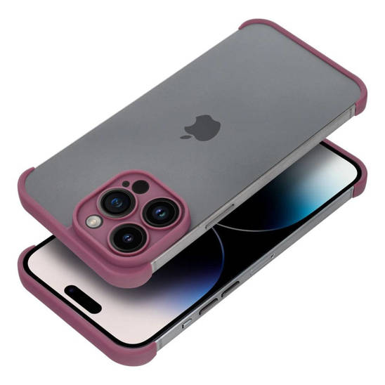 Case IPHONE 14 PRO MAX Edge and Lens Protector maroon