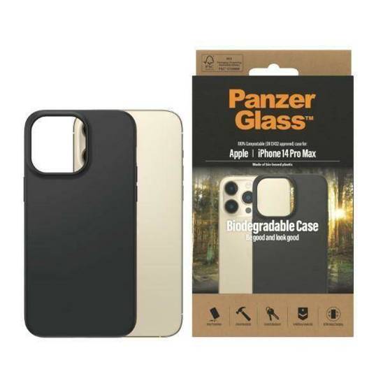 Case IPHONE 14 PRO MAX PanzerGlass Biodegradable Case (0420) black