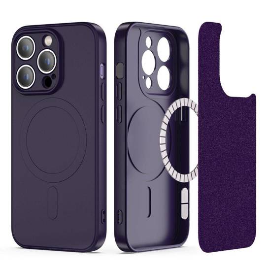 Case IPHONE 14 PRO MAX Tech-Protect Icon MagSafe purple