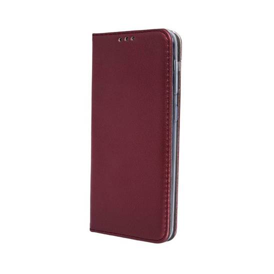 Case IPHONE 14 PRO Wallet with a Flap Leatherette Holster Magnet Book burgundy
