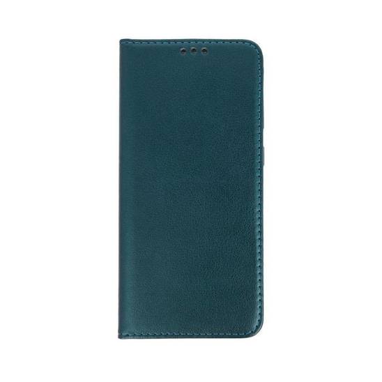Case IPHONE 14 PRO Wallet with a Flap Leatherette Holster Magnet Book dark green