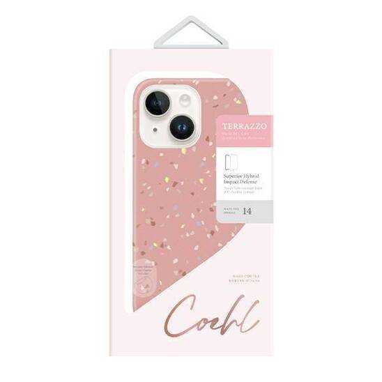 Case IPHONE 14 UNIQ Coehl Terrazzo pink