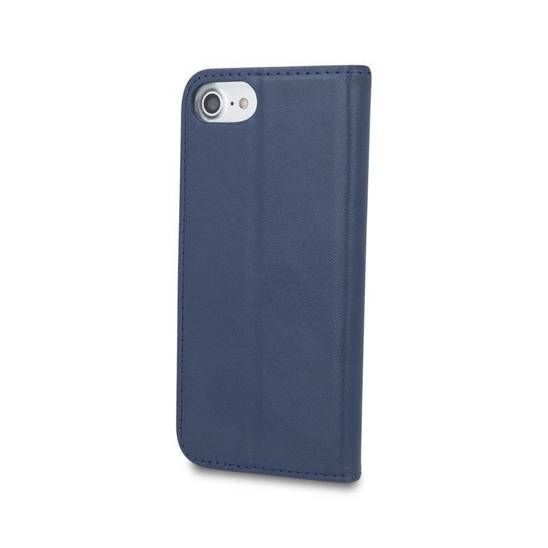 Case IPHONE 14 Wallet with a Flap Leatherette Holster Magnet Book navy blue