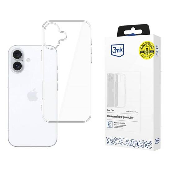 Case IPHONE 16 PLUS 3mk Clear Case transparent