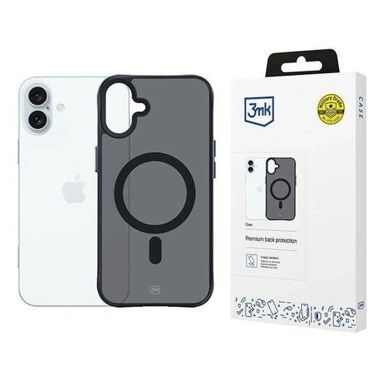 Case IPHONE 16 PLUS 3mk Smoke MagCase black