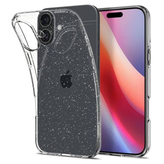 Case IPHONE 16 PLUS Spigen Liquid Crystal Glitter transparent