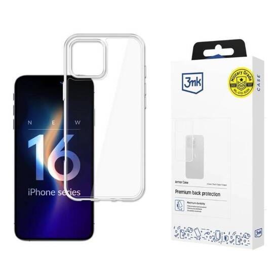 Case IPHONE 16 PRO MAX 3MK Armor Case transparent