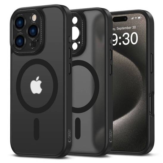 Case IPHONE 16 PRO MAX Tech-Protect MagCam MagSafe Matte black