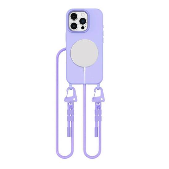 Case IPHONE 16 PRO MAX Tech-Protect Magnecklace MagSafe lavender