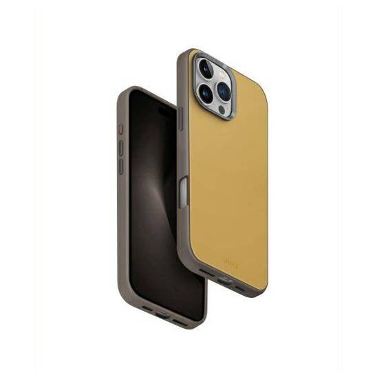 Case IPHONE 16 PRO MAX UNIQ Lyden DS Magclick Charging yellow & gray