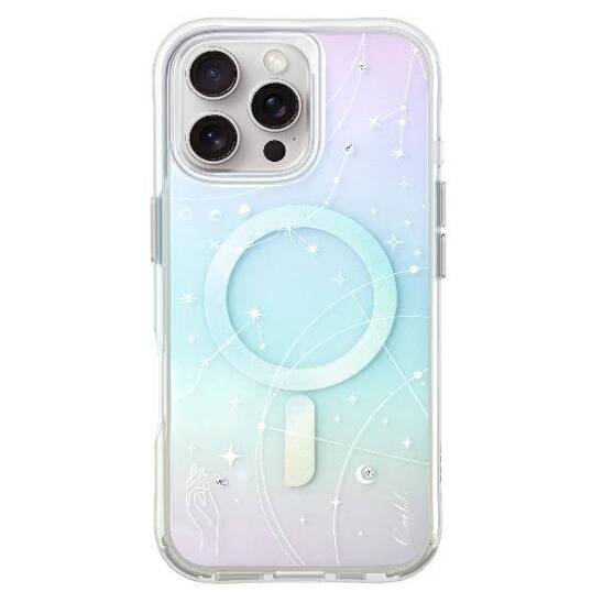 Case IPHONE 16 PRO UNIQ Coehl Celest Magnetic Charging Opal transparent