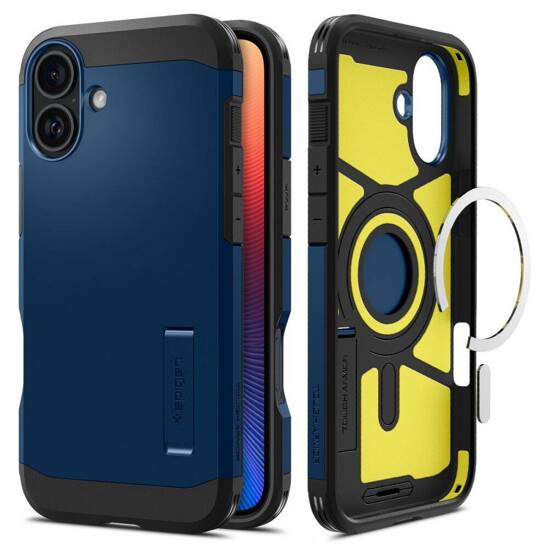 Case IPHONE 16 Spigen Tough Armor Mag MagSafe navy blue