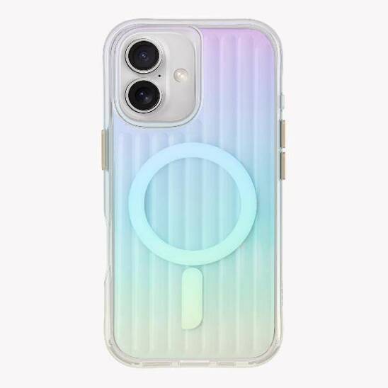 Case IPHONE 16 UNIQ Coehl Linear Magnetic Charging Opal transparent