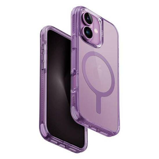 Case IPHONE 16 UNIQ Combat Magclick Charging Grape pink