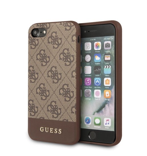 Case IPHONE SE 2022 / SE 2020 / 7 / 8 Original Guess GUHCI8G4GLBR brown