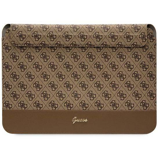 Case LAPTOP 14" Guess 4G Stripe Metal Logo (GUCS14PS4SGW) brown