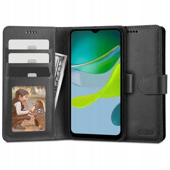 Case MOTOROLA MOTO E13 Tech-Protect Wallet black