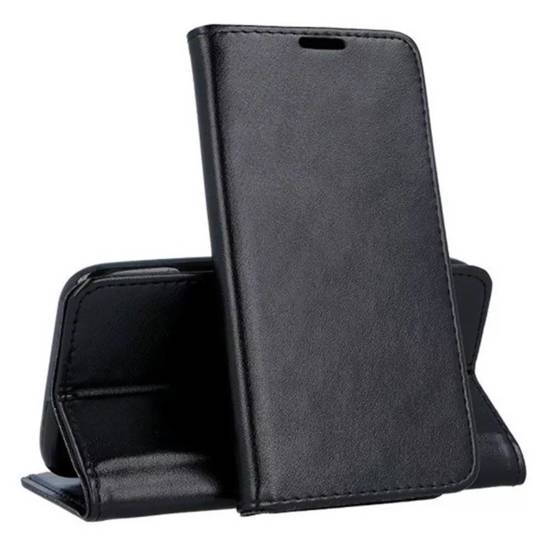 Case MOTOROLA MOTO E13 Wallet with a Flap Leatherette Holster Magnet Book black