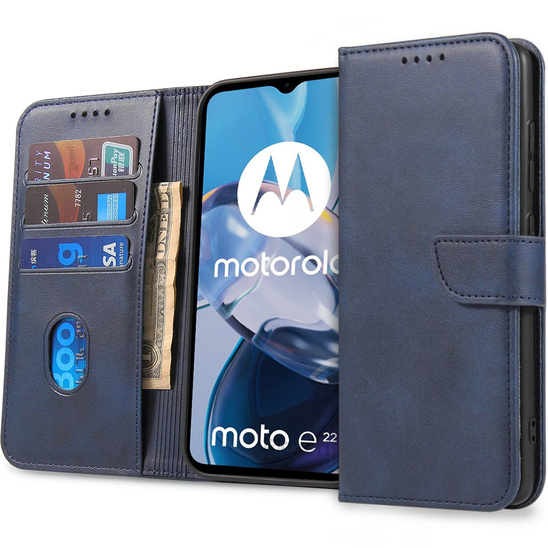 Case MOTOROLA MOTO E22 / E22I Nexeri Wallet navy blue