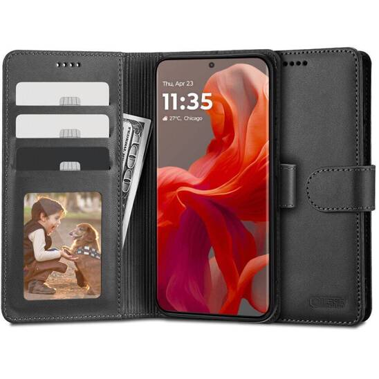 Case MOTOROLA MOTO G85 5G Tech-Protect Wallet black