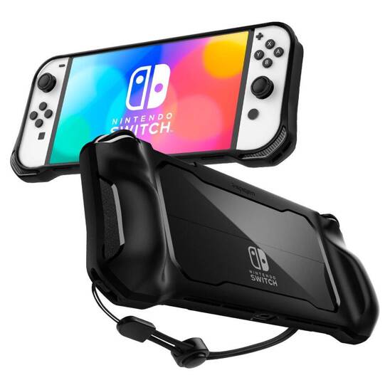 Case NINTENDO SWITCH OLED Spigen Rugged Armor Matte black