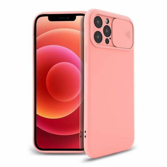 Case SAMSUNG GALAXY A03S Silicone Lens Privacy Slider Camera Cover peach