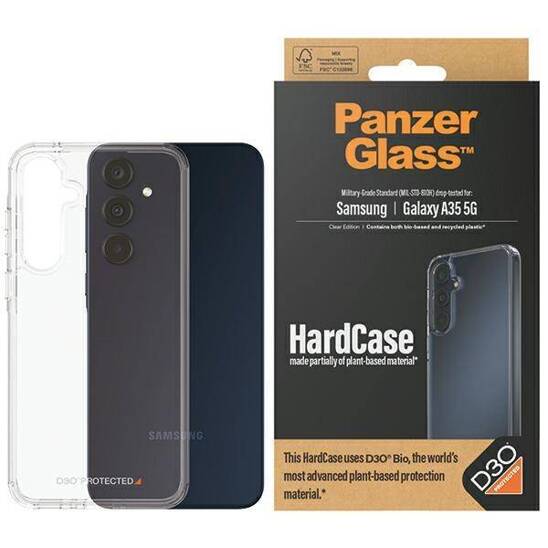 Case SAMSUNG GALAXY A35 5G PanzerGlass HardCase 3xMilitary Grade (0469) transparent