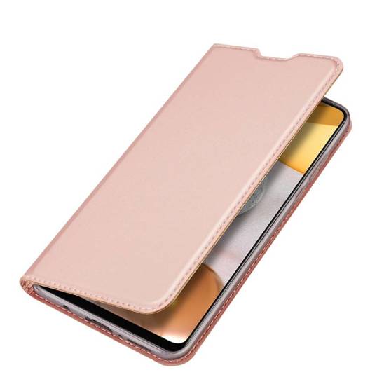 Case SAMSUNG GALAXY A42 5G with a flip Dux Ducis Skin Leather light pink