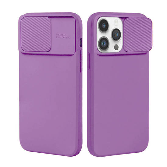 Case SAMSUNG GALAXY A53 5G Silicone with Camera Cover Nexeri Silicone Lens purple