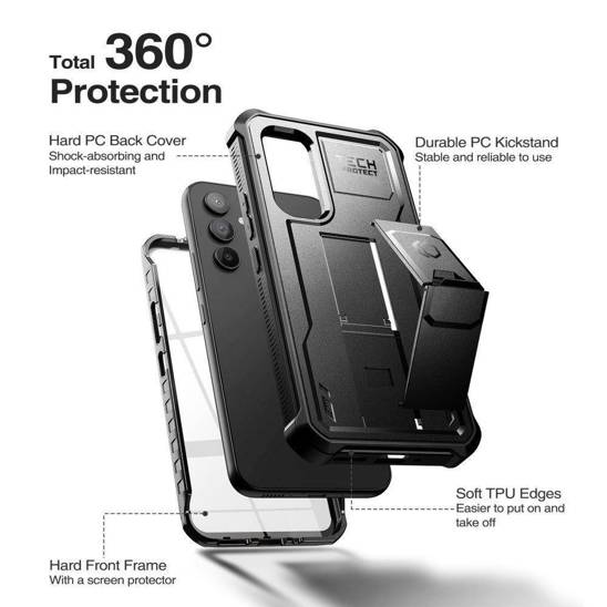 Case SAMSUNG GALAXY A54 5G Tech-Protect Kevlar Pro black