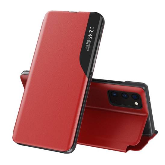 Case SAMSUNG GALAXY F62 / M62 Flip Leather Smart View red