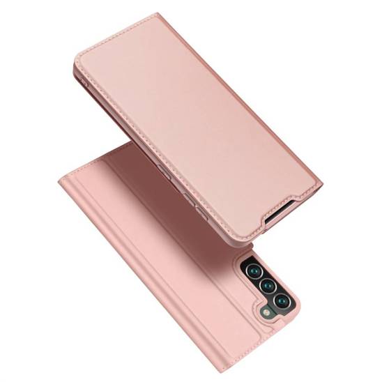 Case SAMSUNG GALAXY S22+ PLUS with a Flip Dux Ducis Skin Leather light pink