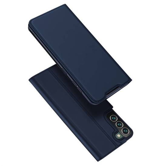 Case SAMSUNG GALAXY S22+ PLUS with a Flip Dux Ducis Skin Leather navy blue