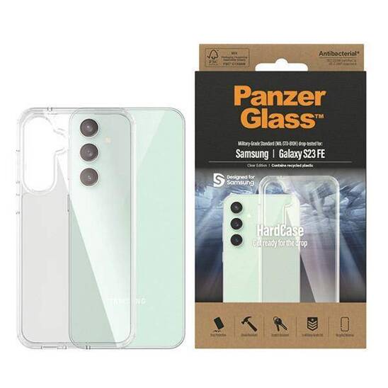 Case SAMSUNG GALAXY S23 FE PanzerGlass HardCase MagSafe Antibacterial Military transparent