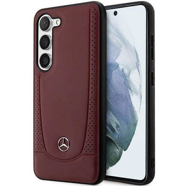 Case SAMSUNG GALAXY S23+ Mercedes Leather Urban Line (MEHCS23MARMRE) maroon