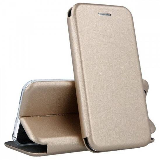 Case SAMSUNG GALAXY S24 Leatherette Wallet Flip Elegance Magnetic gold