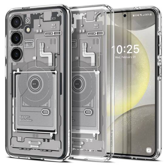 Case SAMSUNG GALAXY S24 Spigen Ultra Hybrid Crystal Zero One white