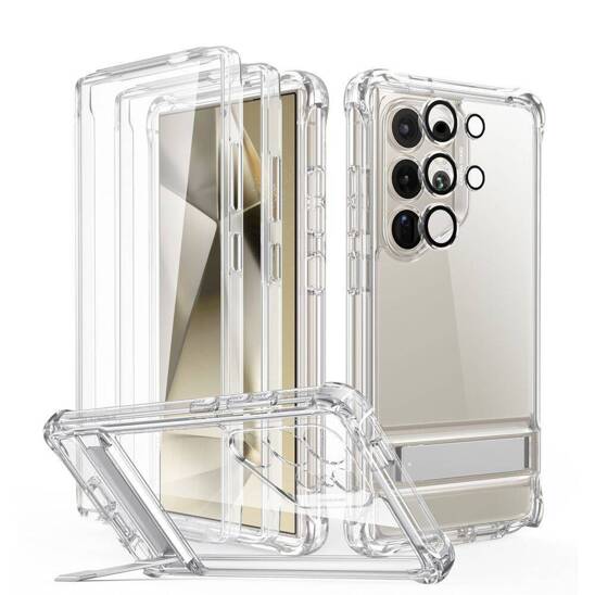 Case SAMSUNG GALAXY S24 ULTRA ESR Shock Armor Kickstand transparent